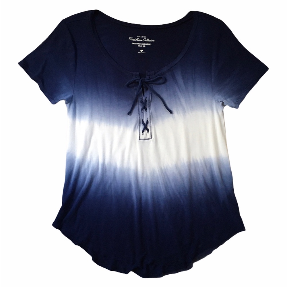 $10 Clearance Hollister Ombré Must Have Collection Y2K Indigo Blue Top | Size S